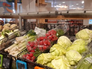 Misting of unpacked lettuce. Photo by WUR