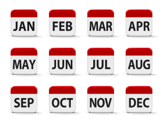 Month calendar. Illustration by Oakozhan/Shutterstock.com