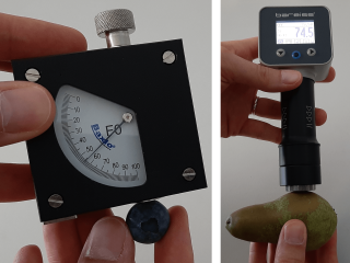 Examples of durometer measurements. Photo by WUR.